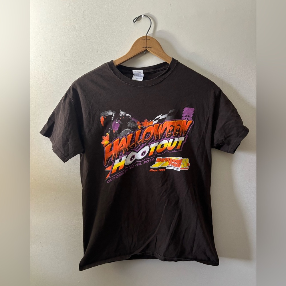 VINTAGE HALLOWEEN / NASCAR T SHIRT